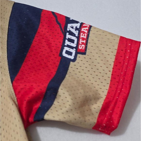 Quad City Steamwheelers Jersey #25 Youth Large IFL Football Gold Red YL - Picture 4 of 8